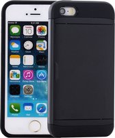 Mobiq - Hybrid Card Case iPhone SE (2022 / 2020)/8/7 - zwart