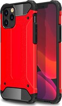 Mobiq Rugged Armor Case iPhone 12 | iPhone 12 Pro | Stevige back cover | TPU en Polycarbonaat | Stoer ontwerp | Schokbestendig hoesje Apple iPhone 12 / 12 Pro (6.1 inch)