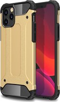 Mobiq - Extra Stevig Rugged Armor Hoesje iPhone 13 Pro Max - goud