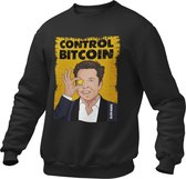 Crypto Kleding - Elon Musk Control Bitcoin - Trui / Sweater