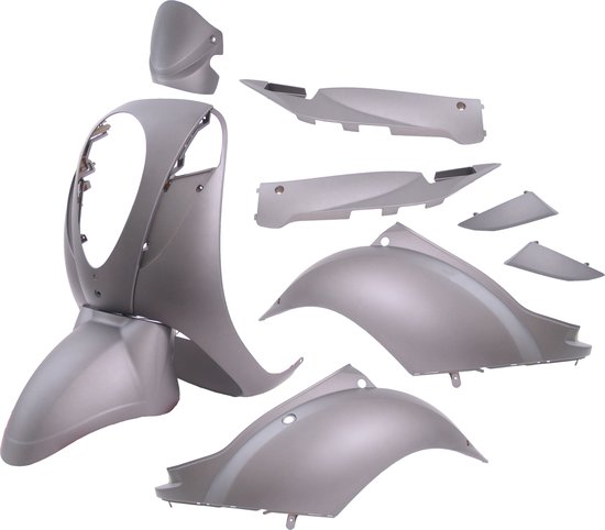 Plaatset Sym mio 10 delig mat grijs | bol.com