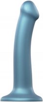 Strap On Me - Siliconen Dildo - Blauw - M - Sextoys - Dildo's