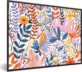 Fotolijst incl. Poster - Zomer - Bladeren- Planten - 40x30 cm - Posterlijst