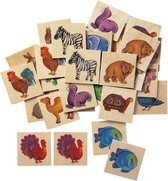 memoryspel Memo Zoo junior hout 36-delen