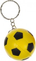 sleutelhanger voetbal geel 4 cm