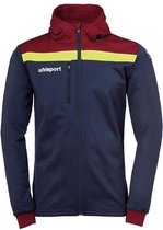 Uhlsport Offense 23 Multi Hood Jacket Kind Marine-Bordeaux-Fluo Geel Maat 128