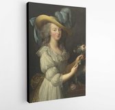 Canvas schilderij - Marie-Antoinette, by Elisabeth-Louise Vigee Le Brun, 1783, French painting-  423235789 - 40-30 Vertical