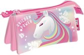 etui BTS Unicorn meisjes 21 x 11 cm polyester roze