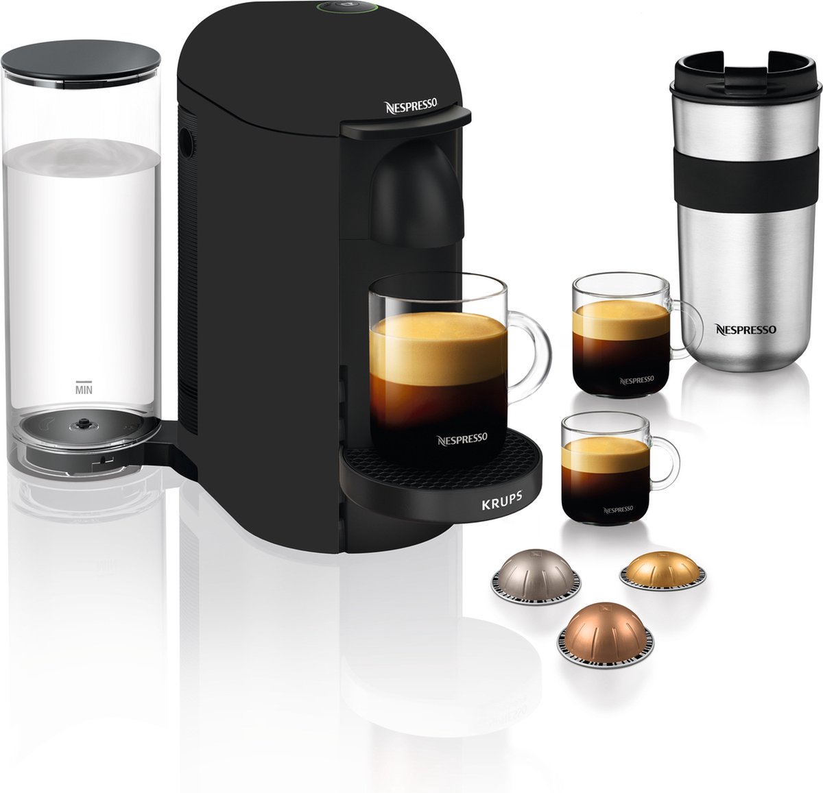 Krups Vertuo + XN903N - Black Mat | bol.com