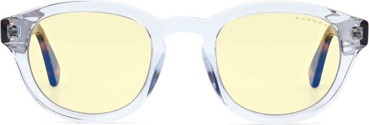 GUNNAR Gaming- en Computerbril - Emery Crystal/Tortoise Frame, Amber Tint - Blauw Licht Bril, Beeldschermbril, Blue Light Glasses, Leesbril, UV Filter