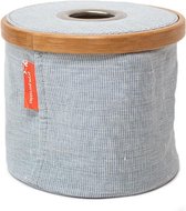 Wol-Dispenser Opvouwbaar Canvas en Bamboe S Blauw