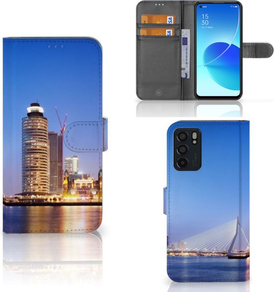 Housse en Cuir Etui de Protection pour OPPO Reno6 5G Portefeuille Rotterdam