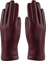 Hatland - Handschoenen voor dames - Tara - Bordeauxrood - maat XL