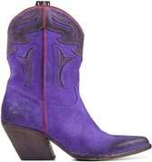 Elena Iachi Vrouwen Suède       Cowboy Laarzen  / Western Boots E2016 - Paars - Maat 41