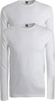 ALAN RED T-shirts Olbia (2-pack) - O-hals lange mouw stretch - wit -  Maat: S