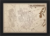 Decoratief Beeld - Houten Van Valkenswaard - Hout - Bekroned - Bruin - 21 X 30 Cm