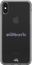 xoxo Wildhearts case voor iPhone XS Max - Wildhearts Purple - xoxo Wildhearts Transparant Case