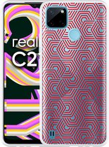 Realme C21Y Hoesje Geometric - Designed by Cazy