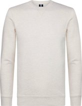 Profuomo Sweater Melange O-Hals Beige - maat L