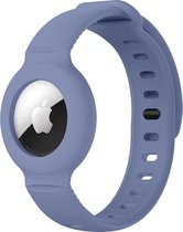Band - Lavendel Grijs - Geschikt Voor AirTag Horlogeband - Armband - Polsband