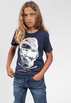 DEELUXE T-shirt met schedelLANDY Navy
