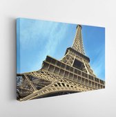 Onlinecanvas - Schilderij - Eiffeltoren Parijs Frankrijk Art Horizontaal Horizontal - Multicolor - 40 X 30 Cm