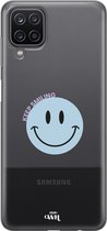 xoxo Wildhearts case voor Samsung A12 – Smiley Blue - Samsung Transparant Case