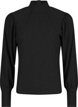 Lofty Manner T-shirt Top Loulou Mq02 1 Black Dames Maat - L