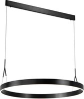 Hanglamp met ring 910mm LED zwart, wit, bruin