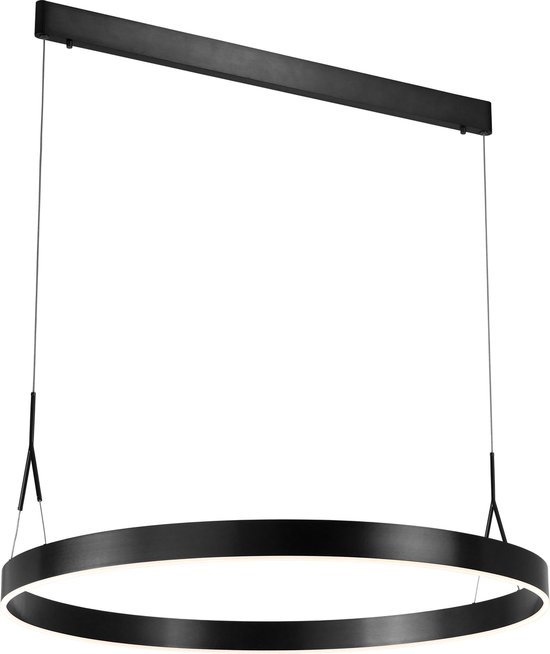 Suspension avec anneau Ã 910mm LED noir, blanc, marron
