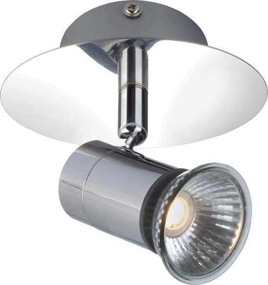 RIVERA 1xGU10 5W dimbare LED Chroom IP44