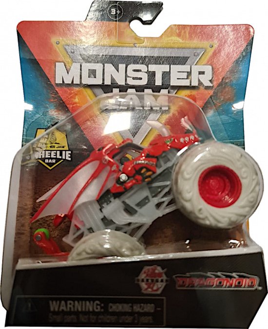 Afbeelding van het spel monstertruck Monster Jam Dragonoid 1:64 rood/wit