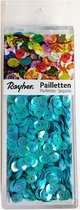 Pailletten - Wasbaar - cup vorm - iriserend blauw - 6 mm - 4000 stuks - Rayher