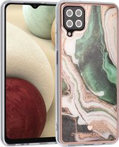 UNIQ Classic Case Samsung Galaxy A12 TPU Backcover hoesje - Marble Green