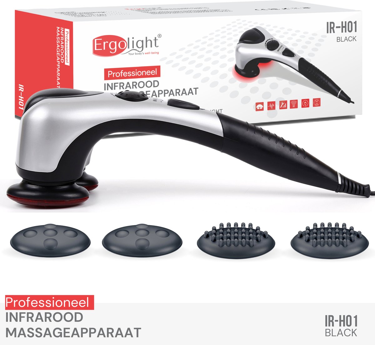 Ergolight® IR-H01 Professioneel Infrarood Massageapparaat - Massage Apparaat  -... | bol.com