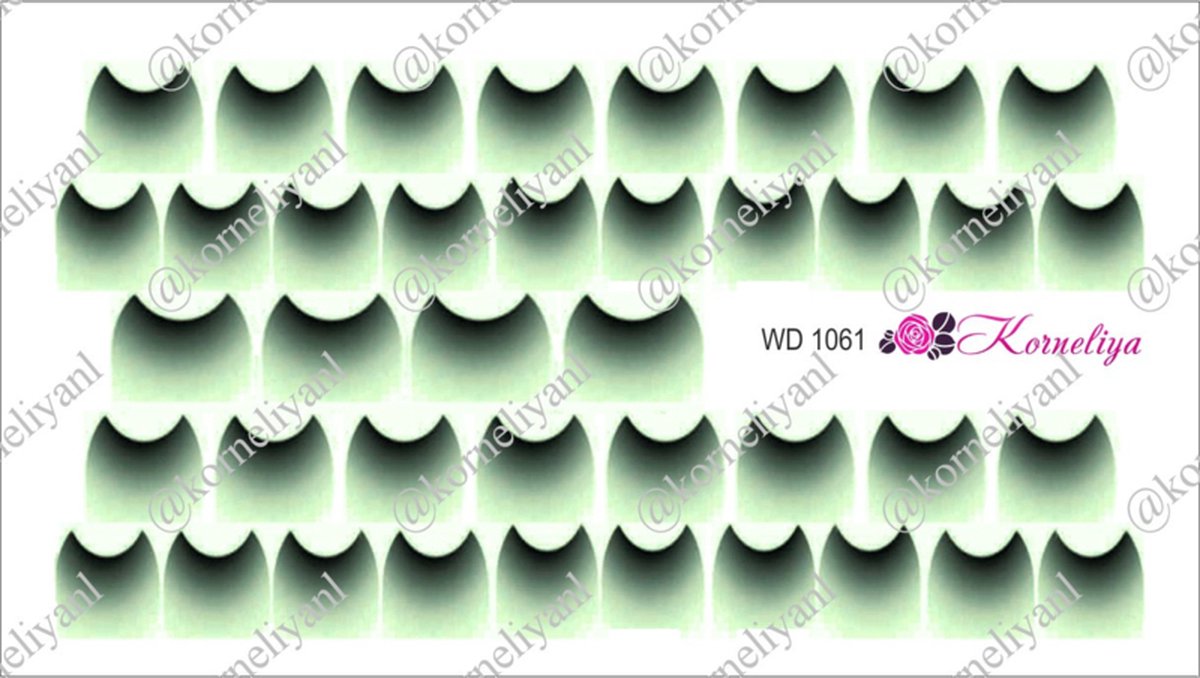 Goedkoopste Water Decal - Nail Wrap WD 1061