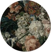 Walljar - Van der Mijn - Stilleven met Bloemen - Muurcirkel - Forex