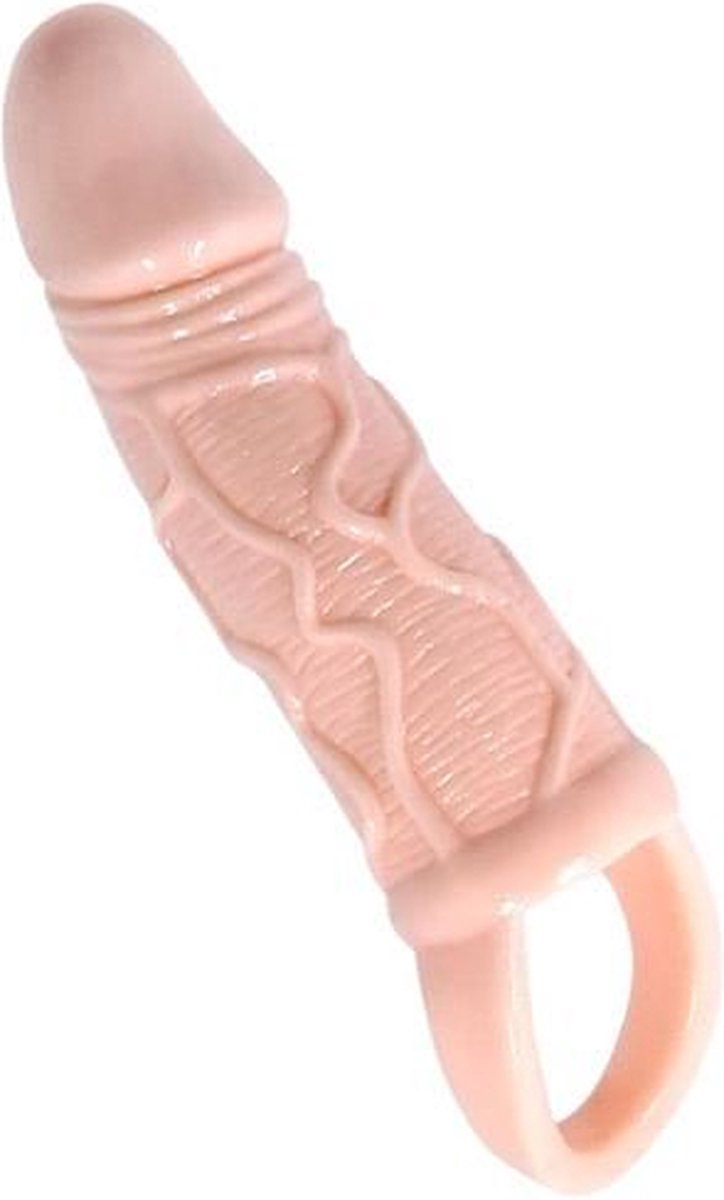 Goedkoopste Baile - Men Extension Penis Sleeve - Lengte 16 cm - Diameter 30 mm - Beige