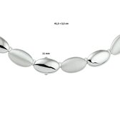 Collier Poli/mat 11 Mm 41,5 + 2,5 Cm