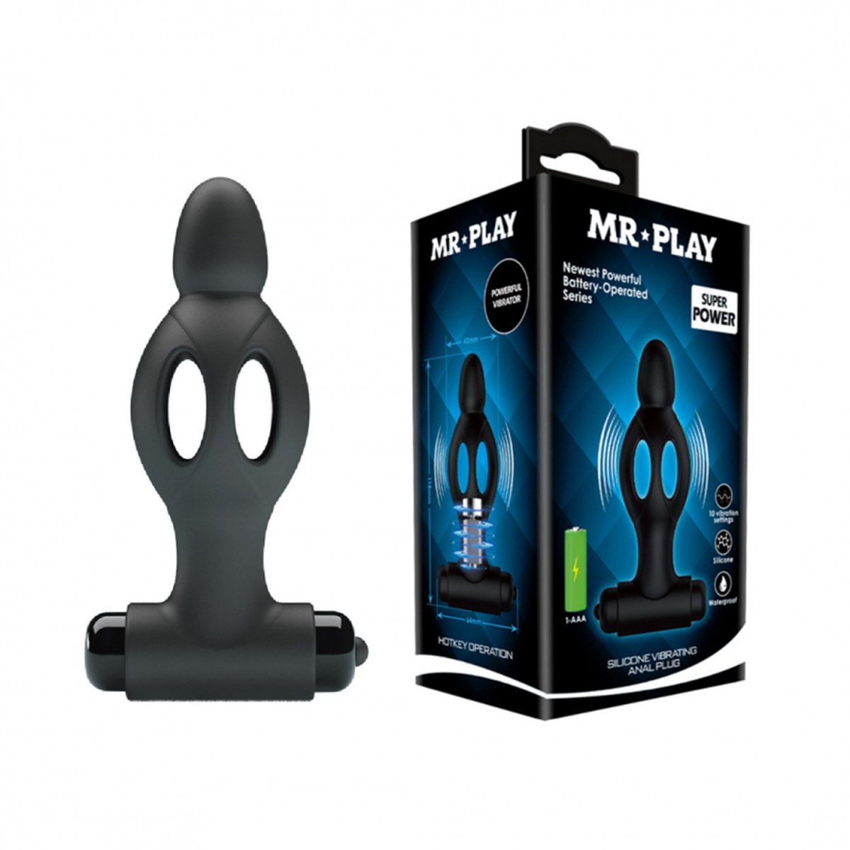 Mr. Play - vibrerende buttplug - 11,8 cm