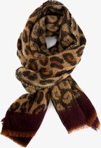 Dames sjaal met luipaardprint - Bruin