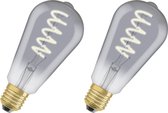 OSRAM LED Vintage 1906 Rookglas MULTIPACK 2x ST64 - 5W E27 Kaarslicht 1800K