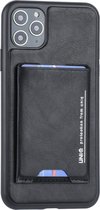 UNIQ Accessory iPhone 11 Pro Max Hard Case Backcover met pasjeshouder - Zwart