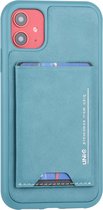 UNIQ Accessory iPhone 11 Hard Case Backcover met pasjeshouder - Turqouise