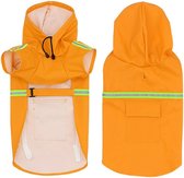 Isomes Regenjas voor Honden - Oranje - Maat XL - Reflecterende Regenjas - Outdoor Kleding - Water- en Winddicht - Kleine, Medium en Grote Honden