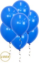 Ballons à l'hélium bleus Genre Reveal Décoration Décoration de Fête Ballon Naissance Décoration Blauw - 100 Pièces