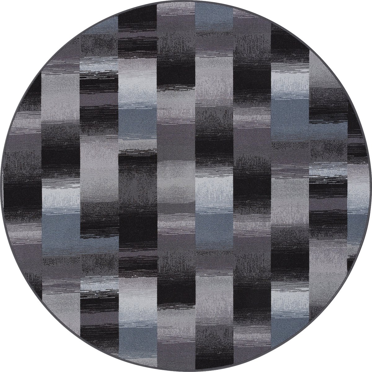 Snapstyle Vloerkleed Designer Velours Mystic Check Rond Grijs
