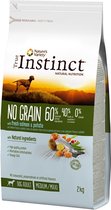 True instinct no grain medium adult salmon - 2 kg - 1 stuks