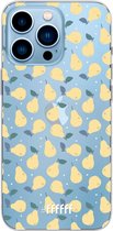 6F hoesje - geschikt voor iPhone 13 Pro Max - Transparant TPU Case - Pears #ffffff