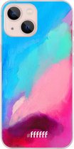 6F hoesje - geschikt voor iPhone 13 - Transparant TPU Case - Abstract Hues #ffffff